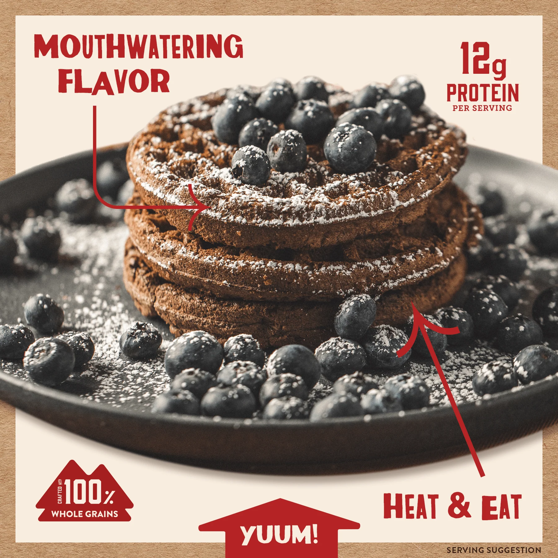 Dark Chocolate Power Waffles - Image 3